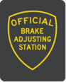 Brake Inspection Sign
