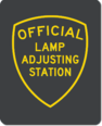 Lamp Inspection Sign