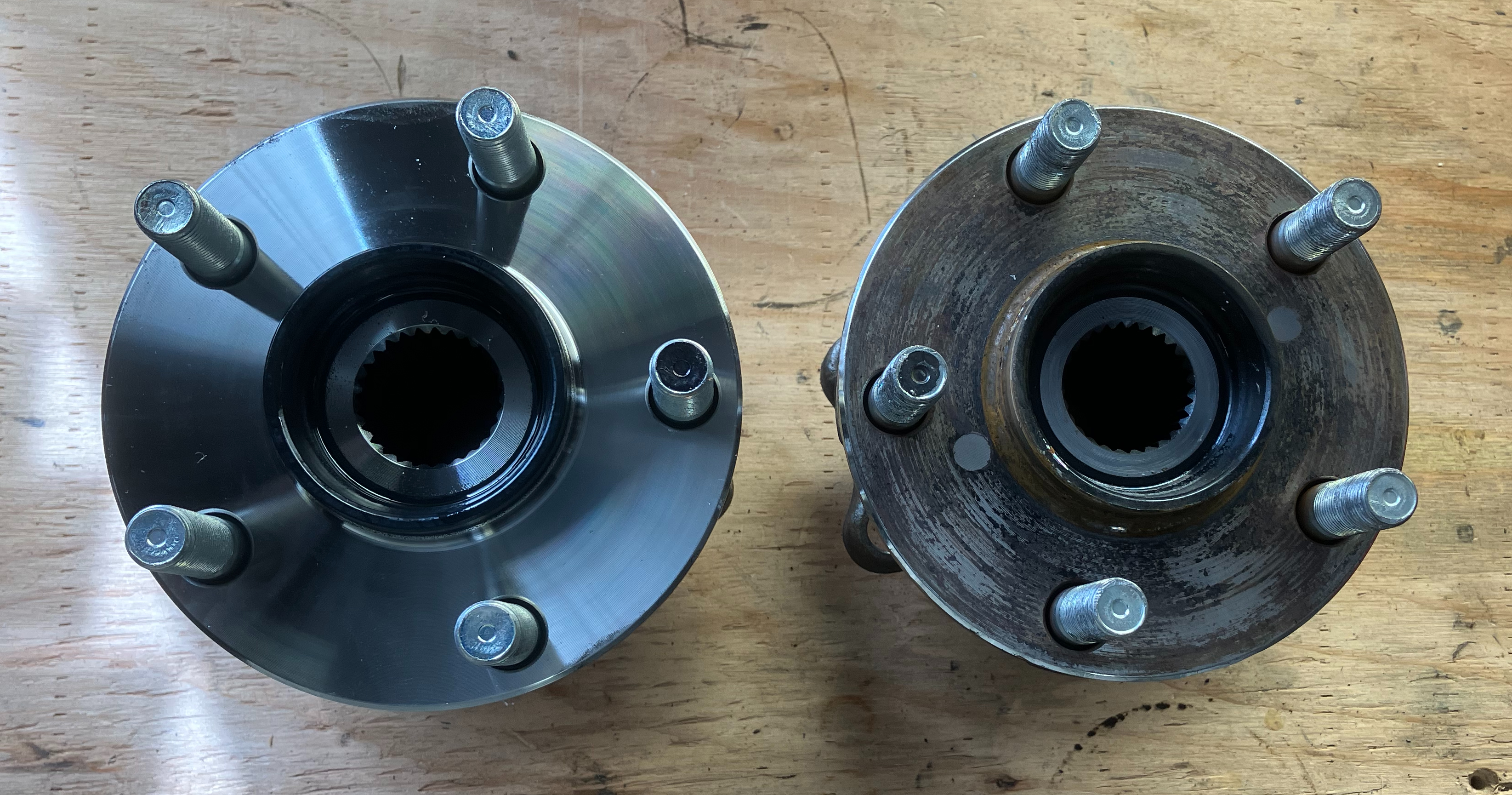 New Wheel Bearing vs Old